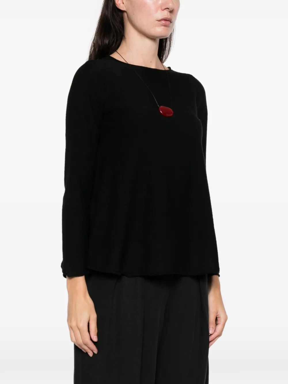 Daniela Gregis Long-sleeve Wool Sweater In Animal Print