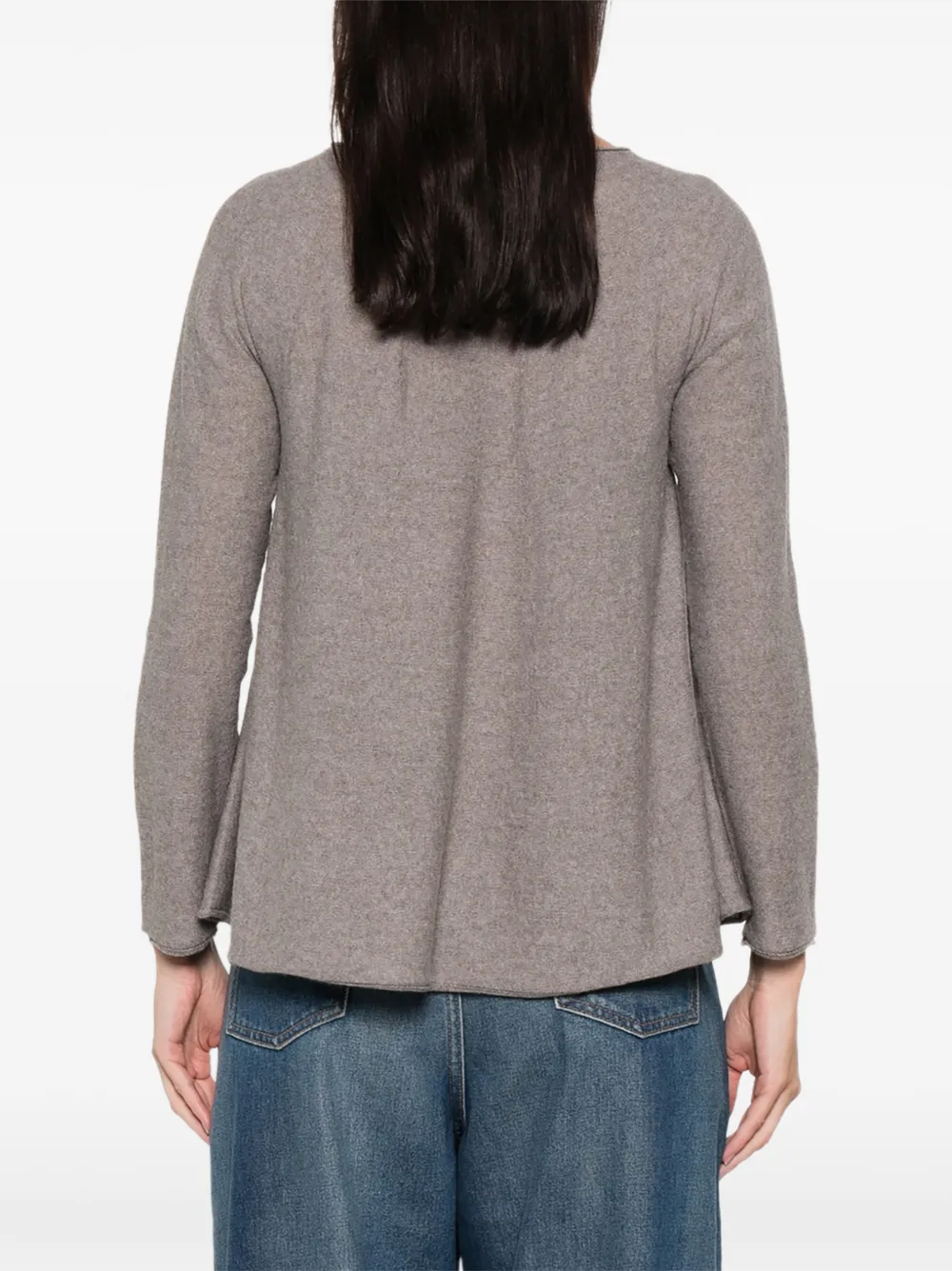 Daniela Gregis Long-sleeve Wool Sweater In Brown
