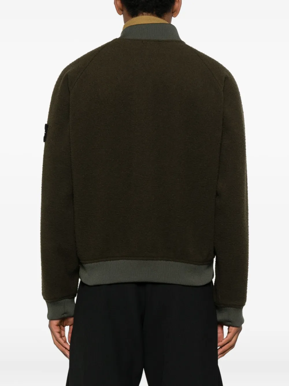 Stone Island Bomberjack met logopatch Groen