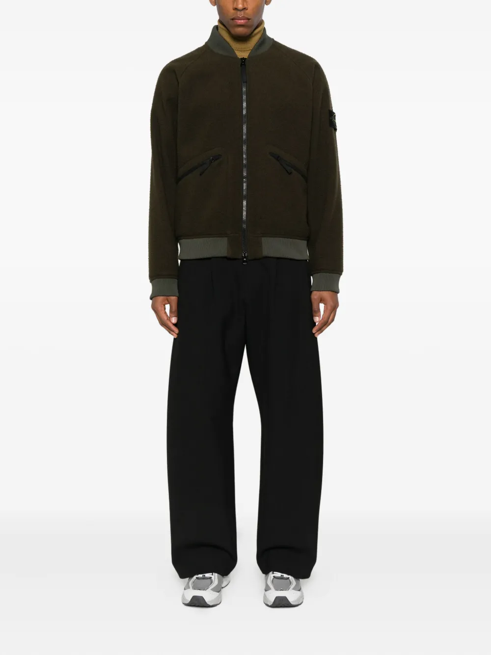 Stone Island logo-patch bomber jacket | Bomber Jackets | Image 2