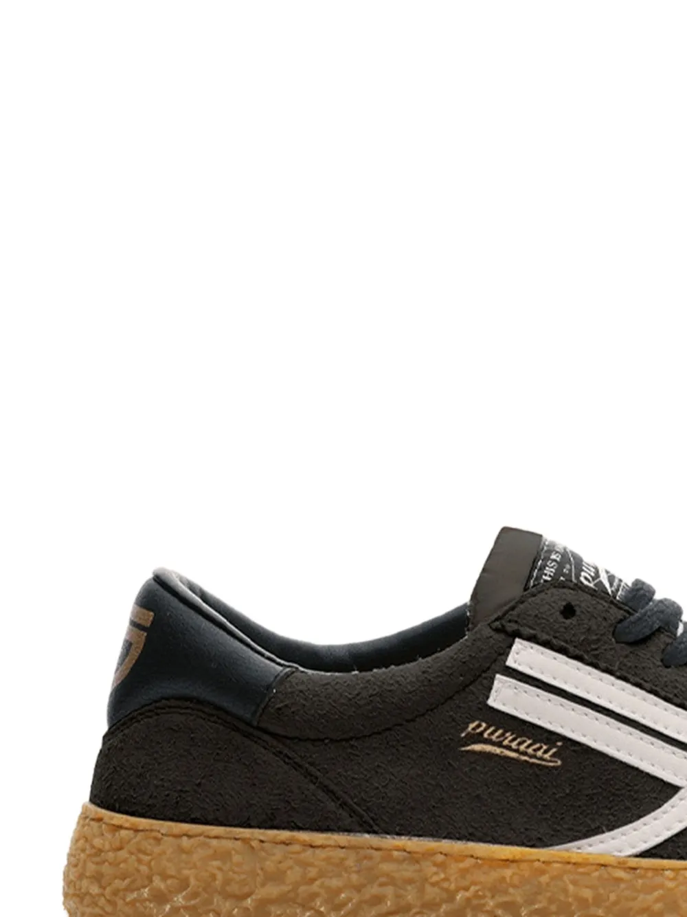 Puraai Sneakers met streep Zwart