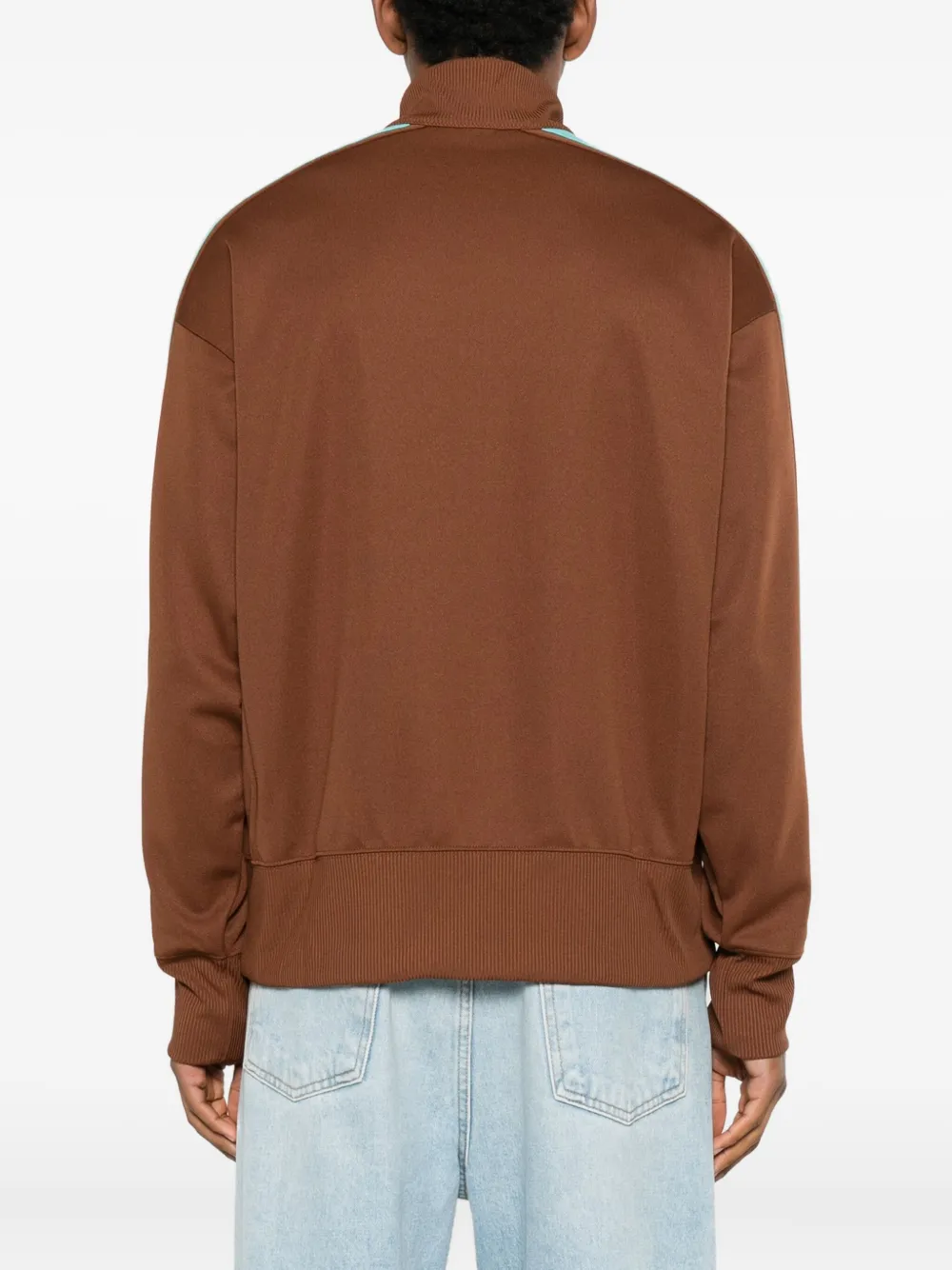 Champion Gestreepte sweater met rits Bruin