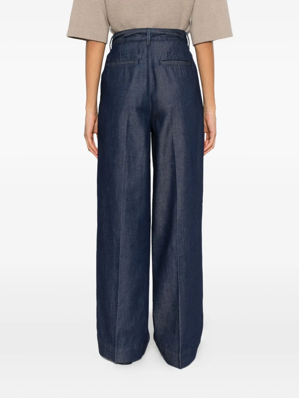 Calvin Klein Jeans met persplooi Blauw