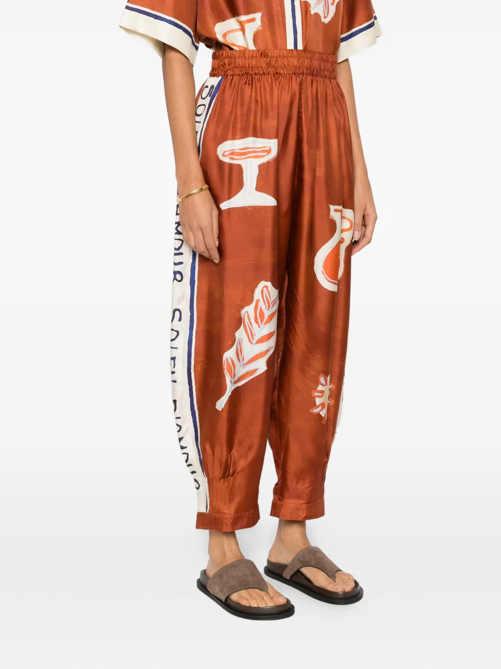 Alemais Pant In Burgundy