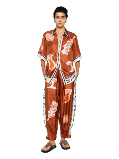 ALEMAIS Soleil D´Amour print trousers