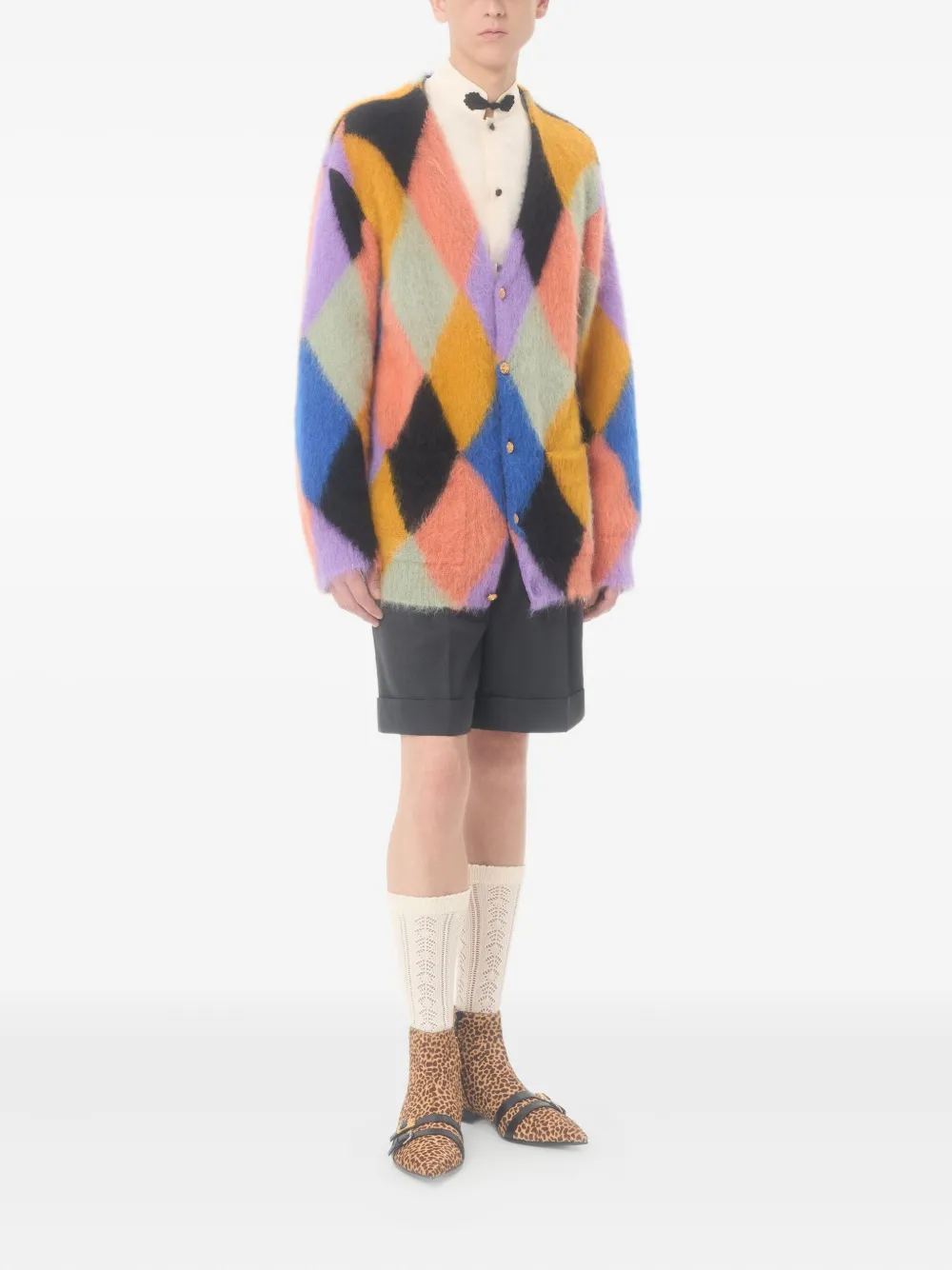 Valentino Garavani Rhombelle-pattern button-up cardigan | Cardigans | Image 2