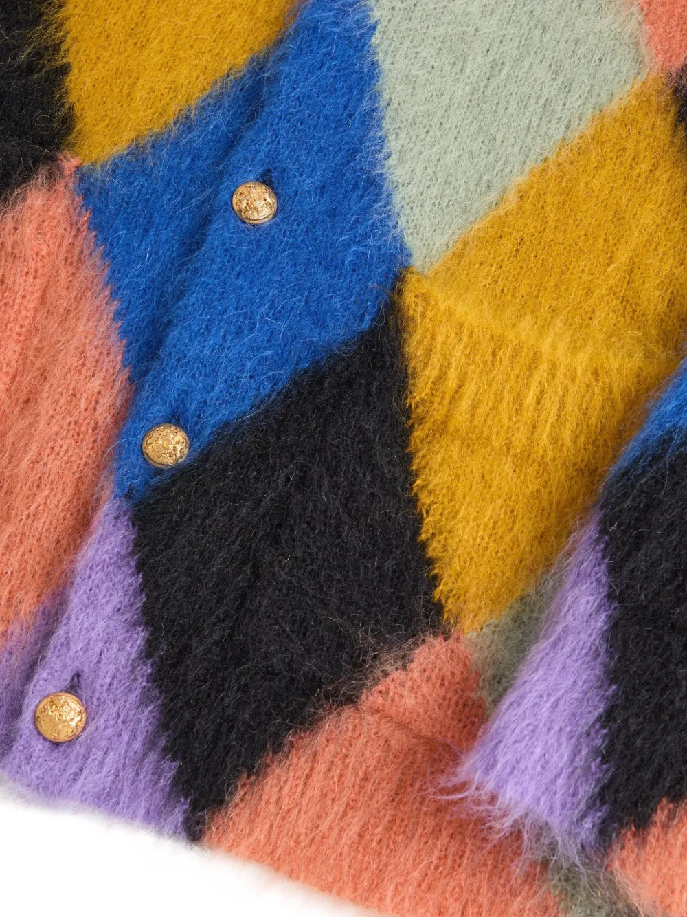 Valentino Garavani Button-up vest met Rhombelle-patroon Zwart