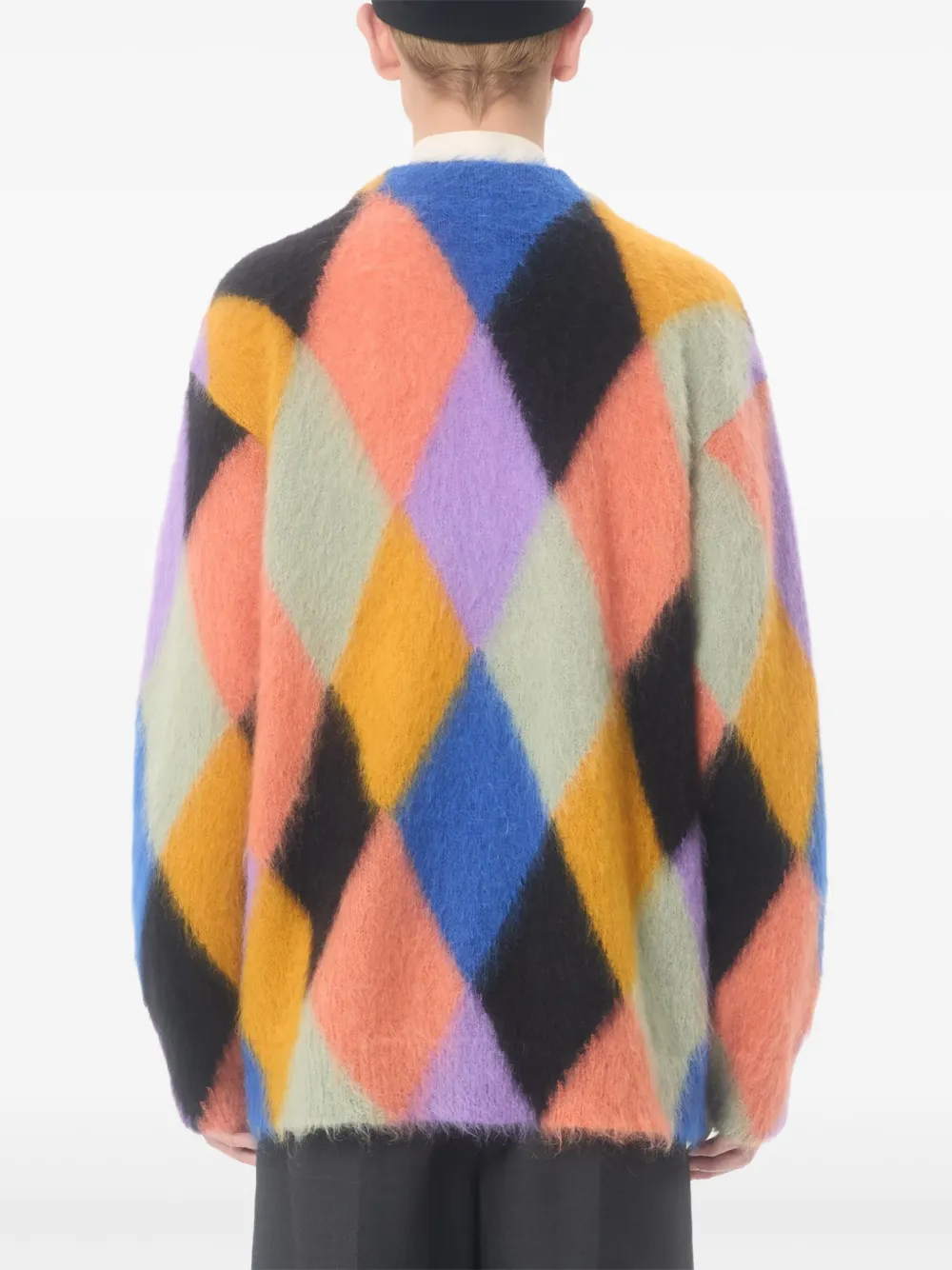 Valentino Garavani Button-up vest met Rhombelle-patroon Zwart