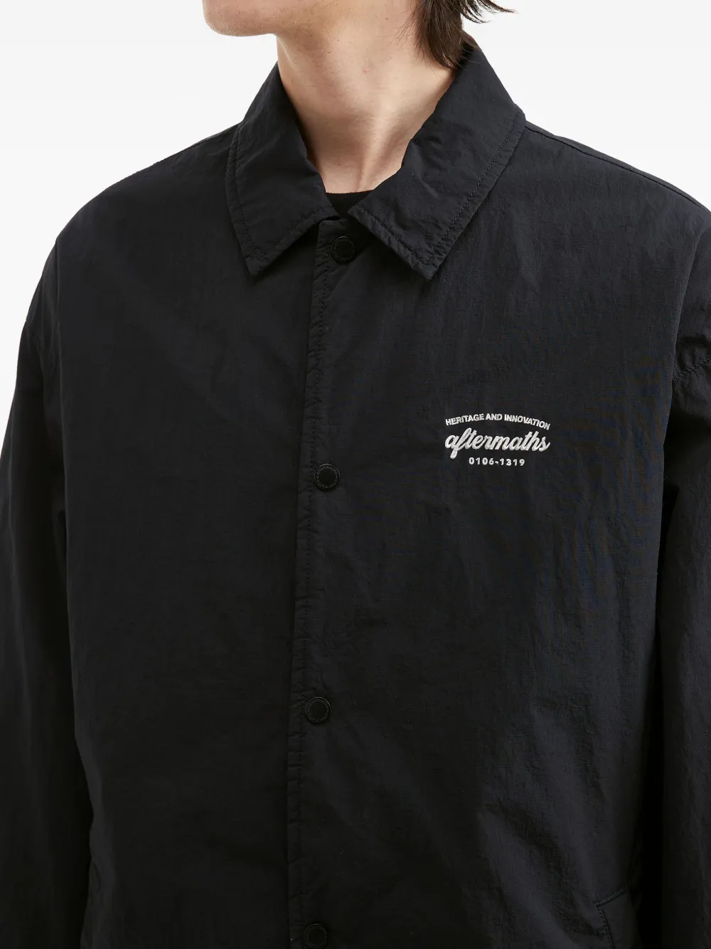 Aftermaths Snap-button Overshirt In Multi