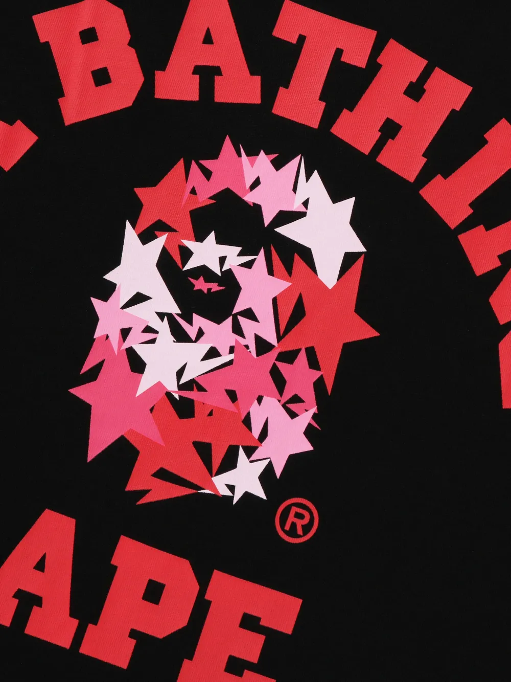 A BATHING APE star-logo T-shirt - Zwart