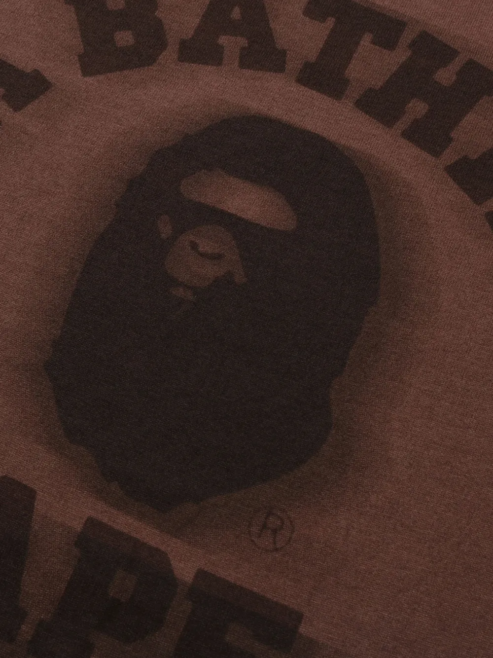 A BATHING APE T-shirt met lange mouwen Bruin