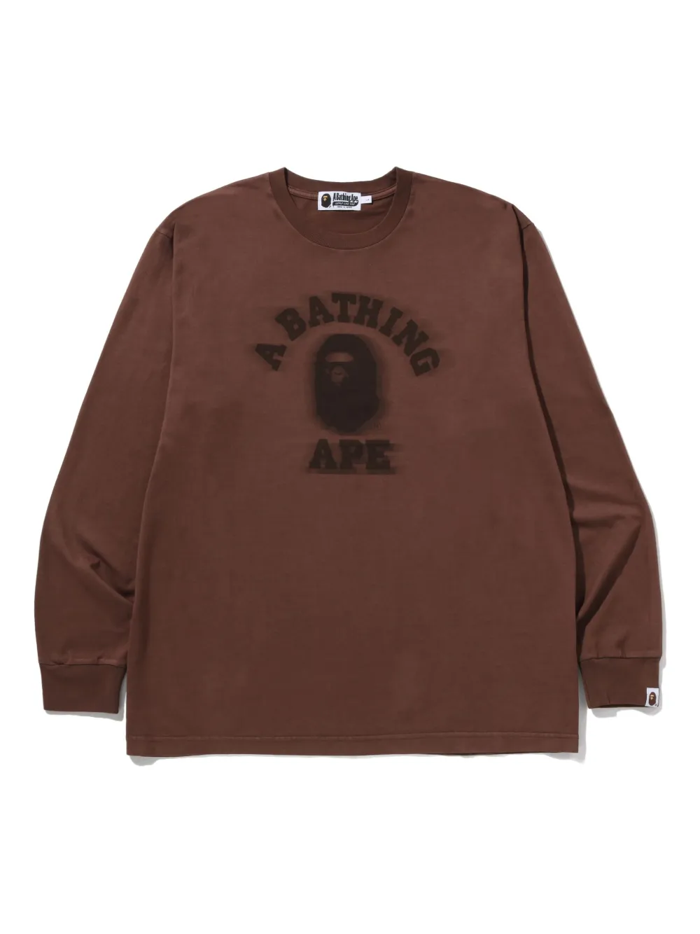 A Bathing Ape Long-sleeve T-shirt In Brown