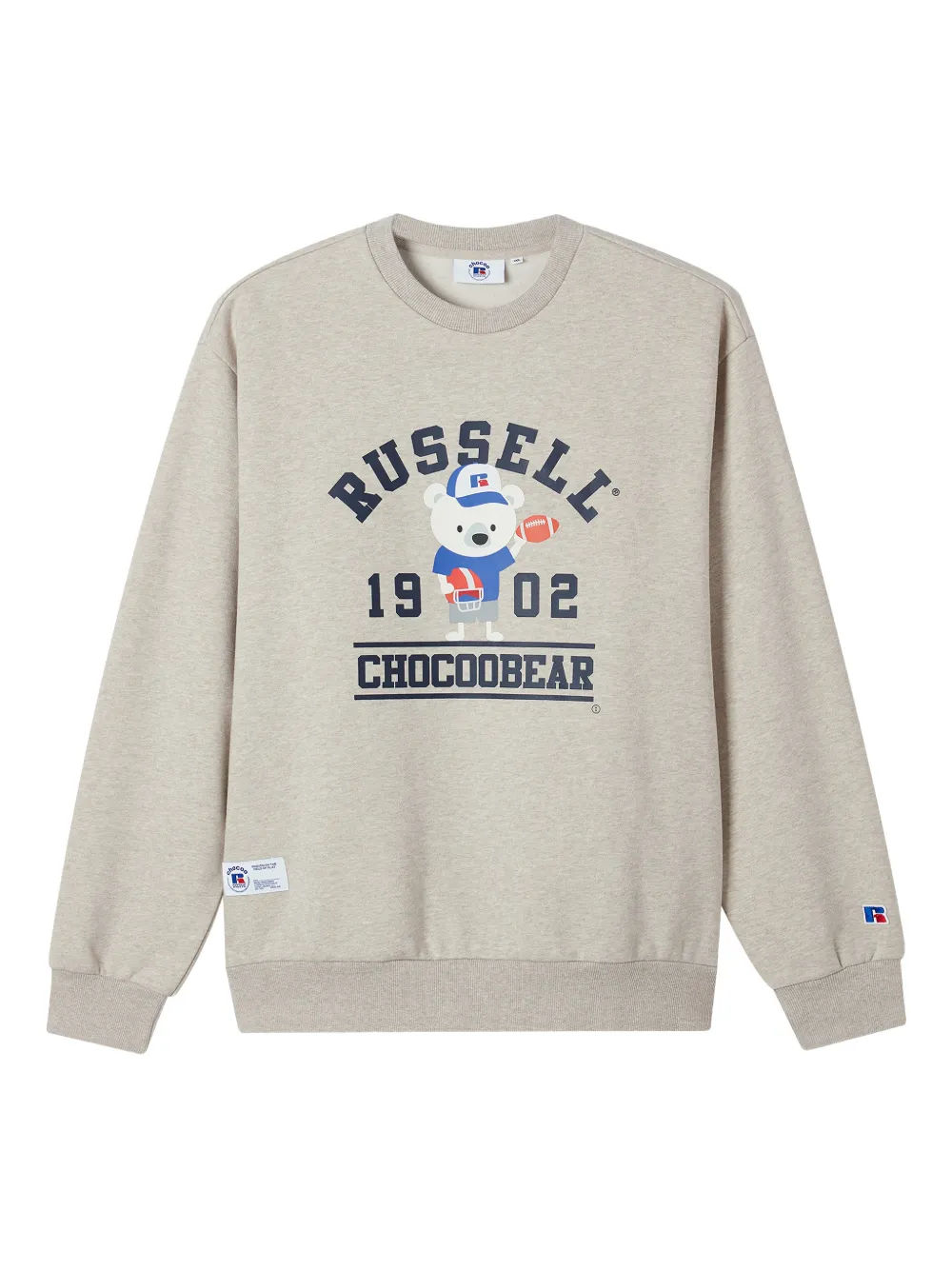 CHOCOOLATE graphic-print crew-neck sweatshirt | Neutrals | Image 1