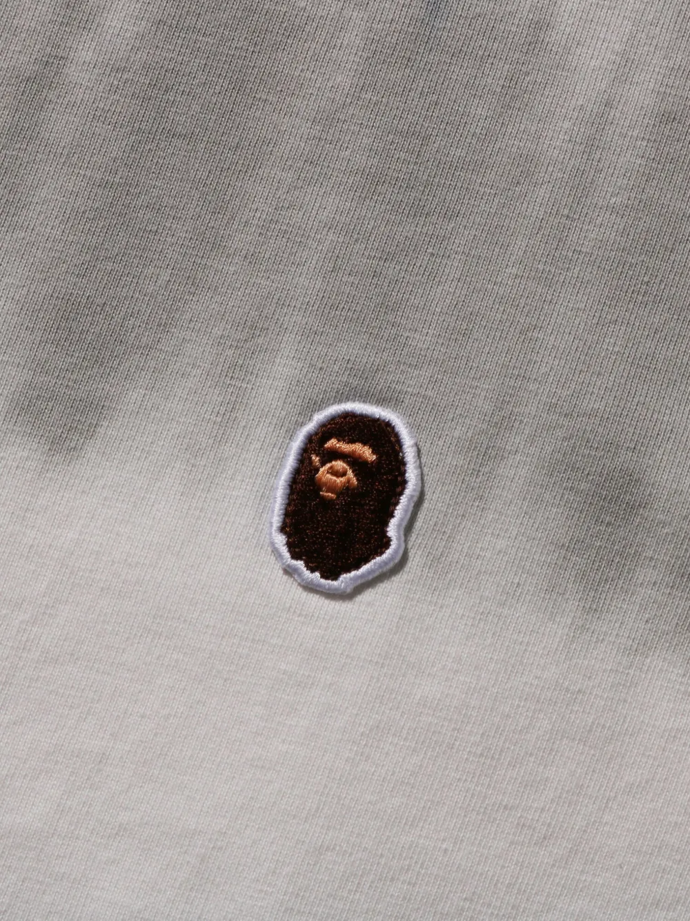 A BATHING APE T-shirt met geborduurd logo Zwart