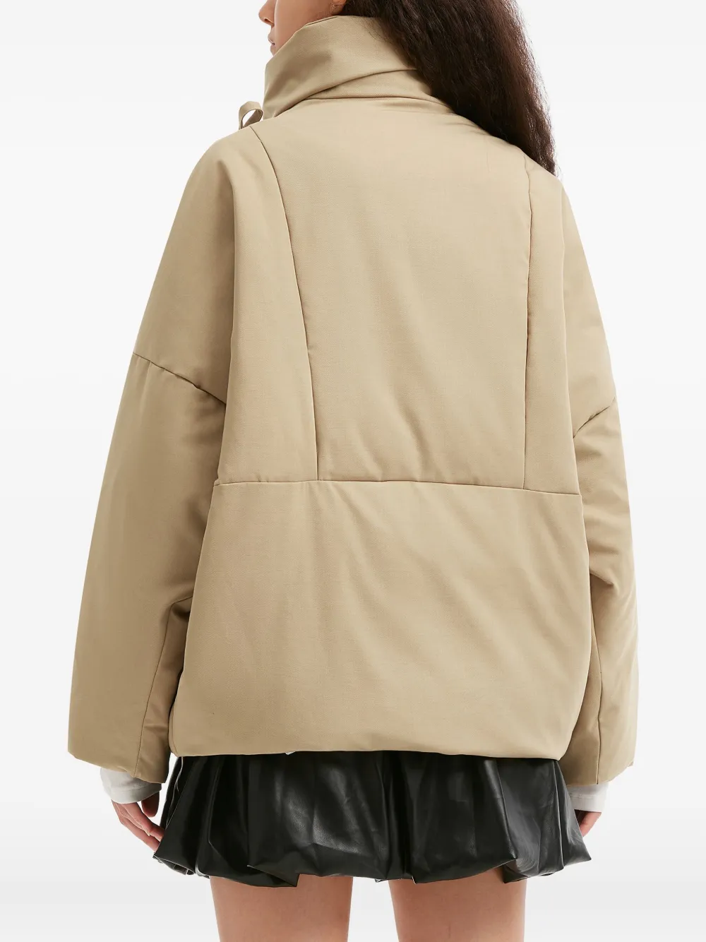 b+ab Jack met gestrikt detail en lange mouwen Beige