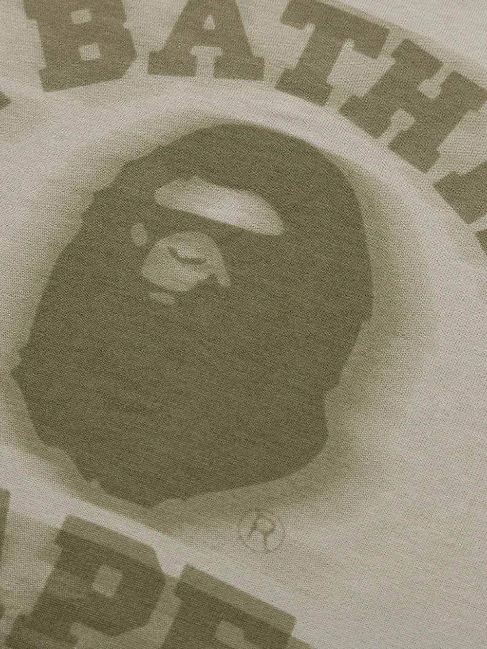 A BATHING APE T-shirt met lange mouwen Beige