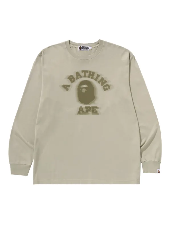 A BATHING APE® long-sleeve T-shirt | Neutrals | FARFETCH JO