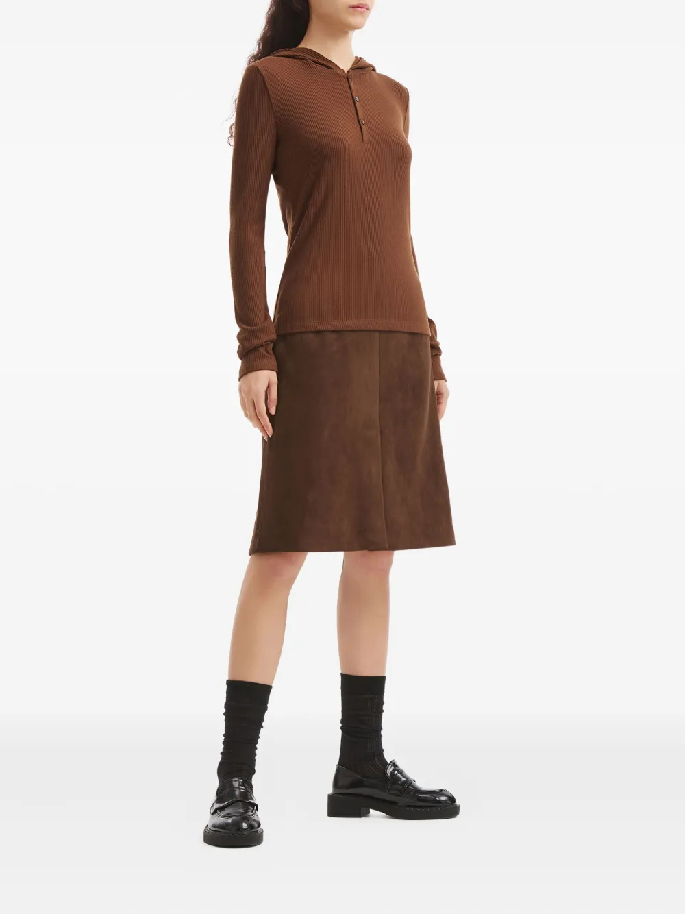 B+ab side-pockets mini skirt - Bruin