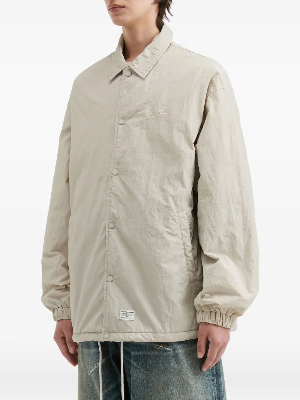 Aftermaths Snap-button Overshirt In Neutral