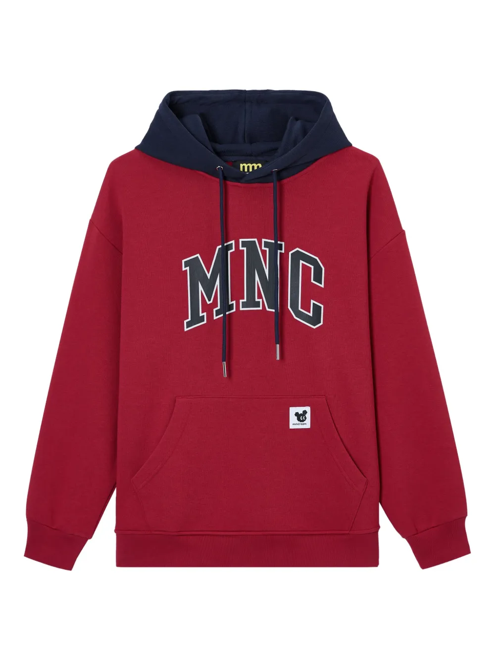 Mini Cream printed hoodie | Red | Image 1