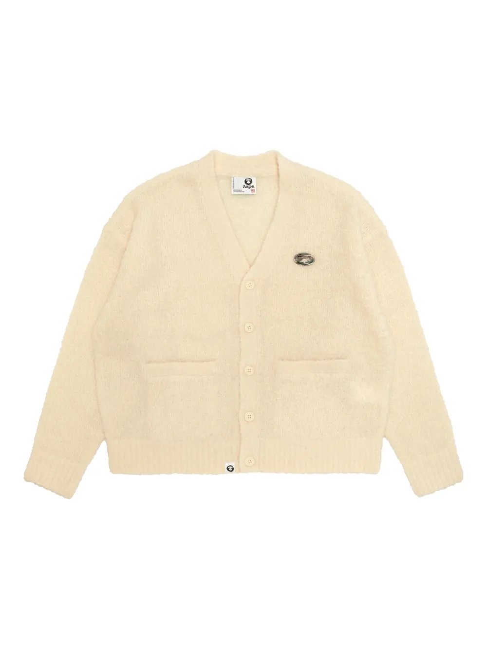 AAPE BY *A BATHING APE® patch-pockets cardigan | Neutrals | Image 1