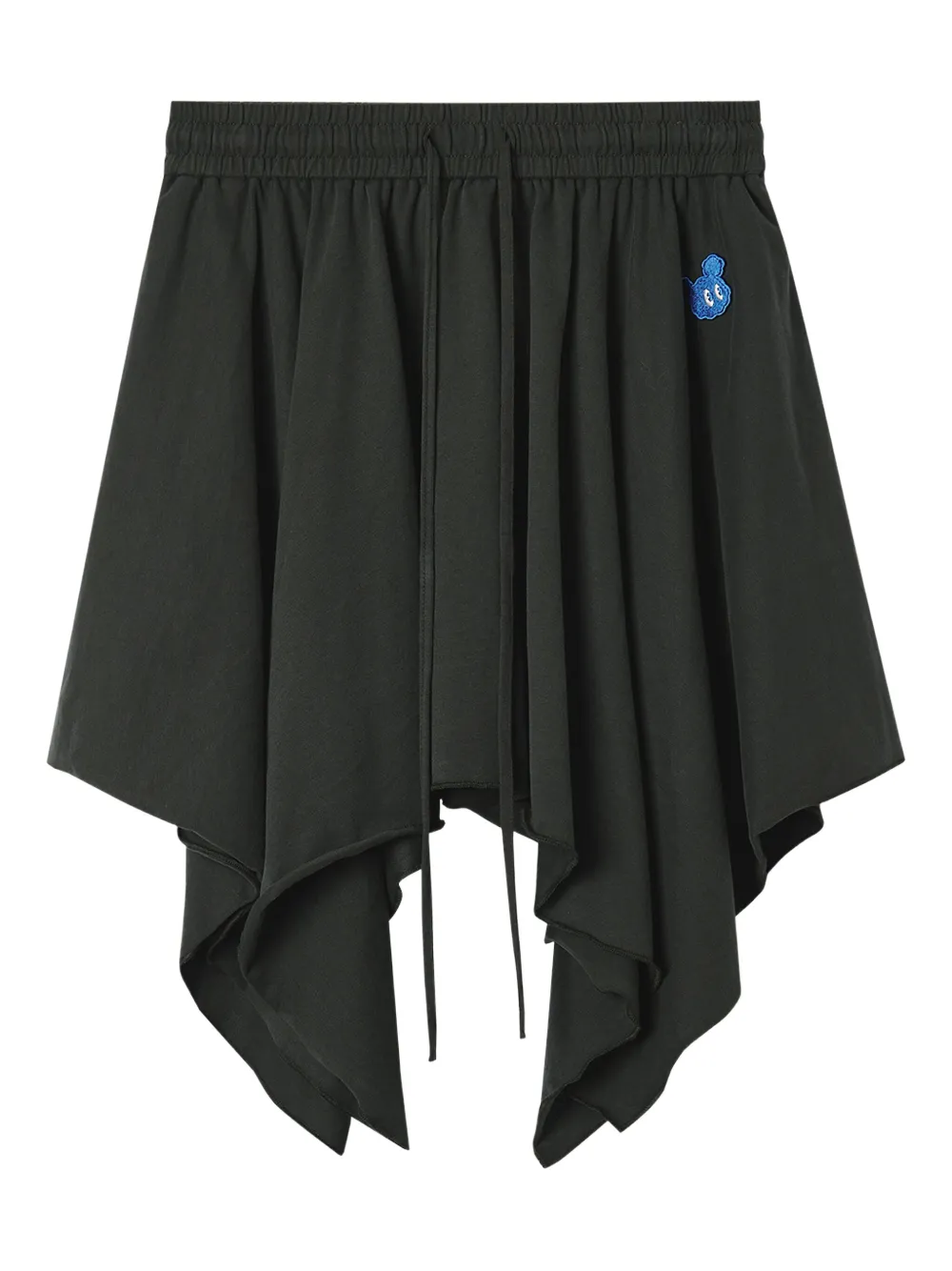 Mini Cream drawstring-fastening skirt | Black | Image 1