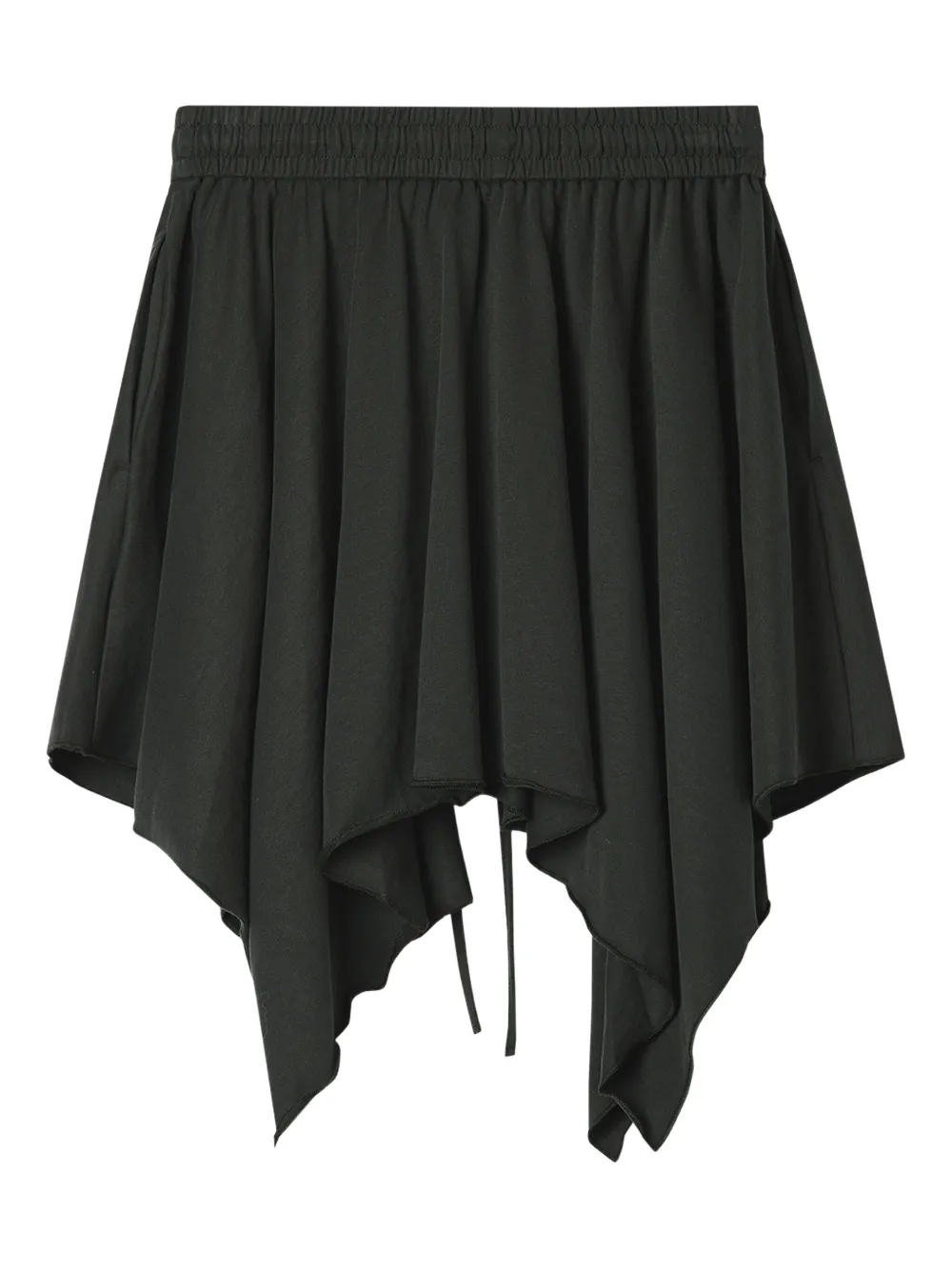 Mini Cream drawstring-fastening skirt | Asymmetric & Draped Skirts | Image 2