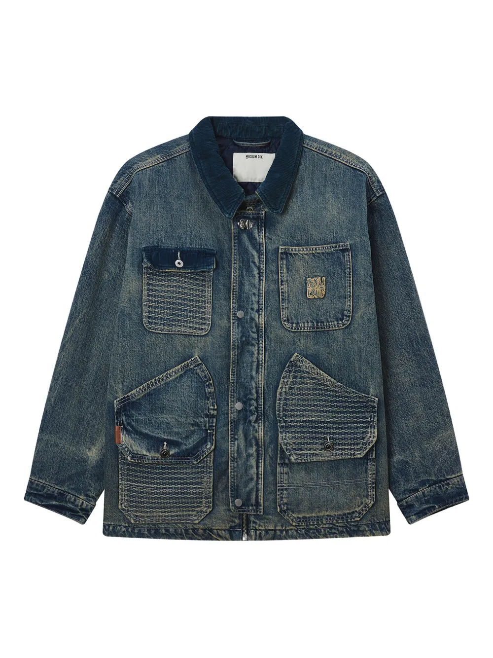 Musium Div. multi-pocket denim jacket | Blue | Image 1