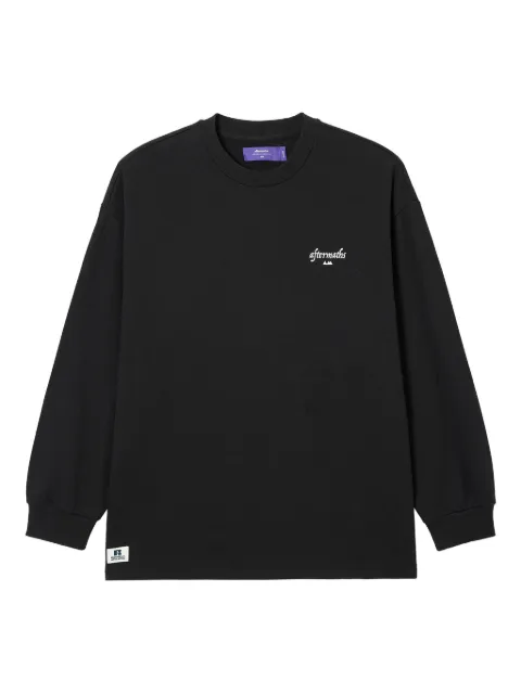 aftermaths logo-embroidered sweatshirt