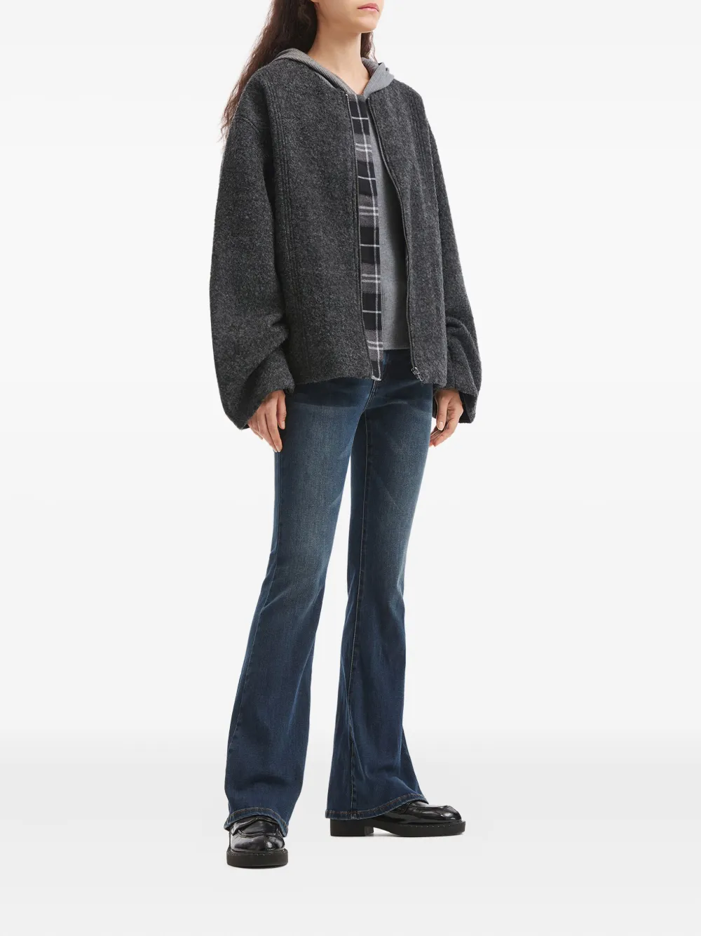 B+ab Zip-up Jacket In Gray