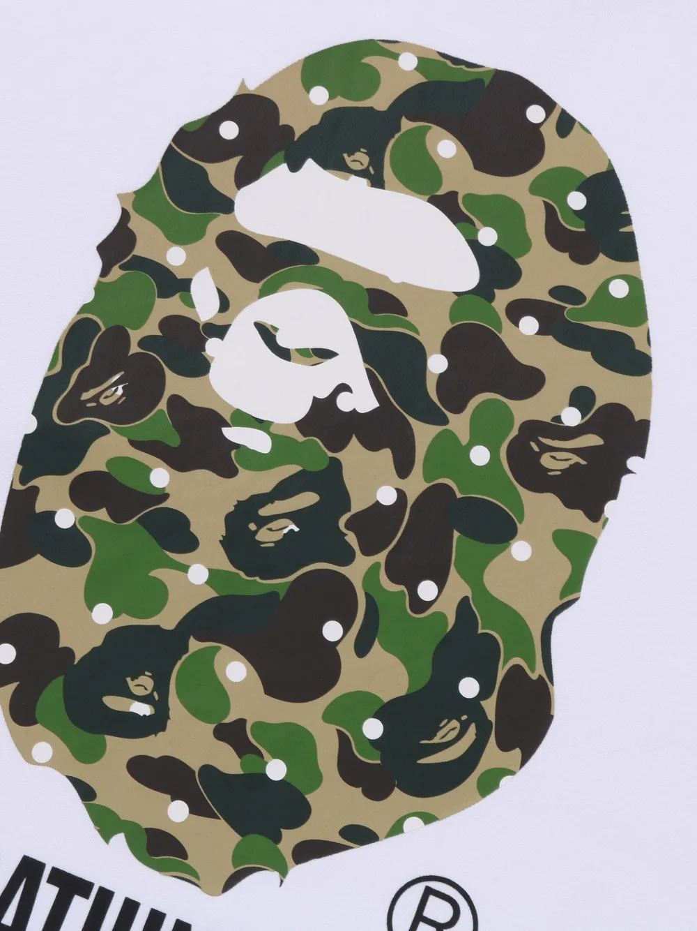 A BATHING APE camouflage-print T-shirt - Wit