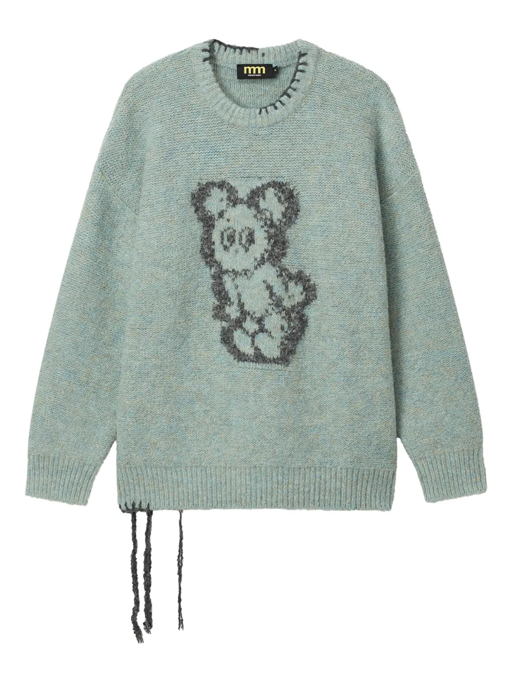 Mini Cream graphic-design sweater | Blue | Image 1