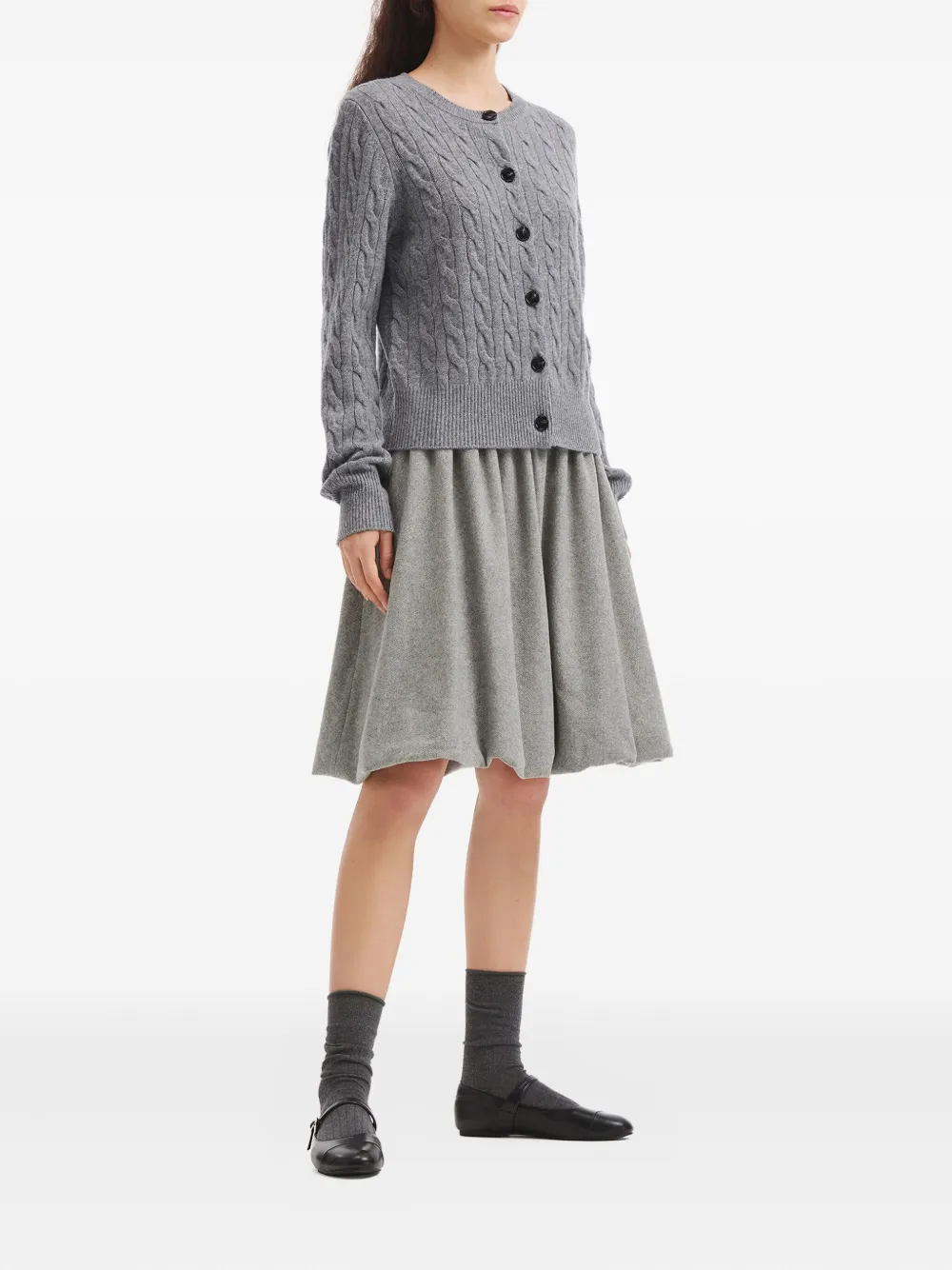 B+ab elasticated mini skirt - Grijs