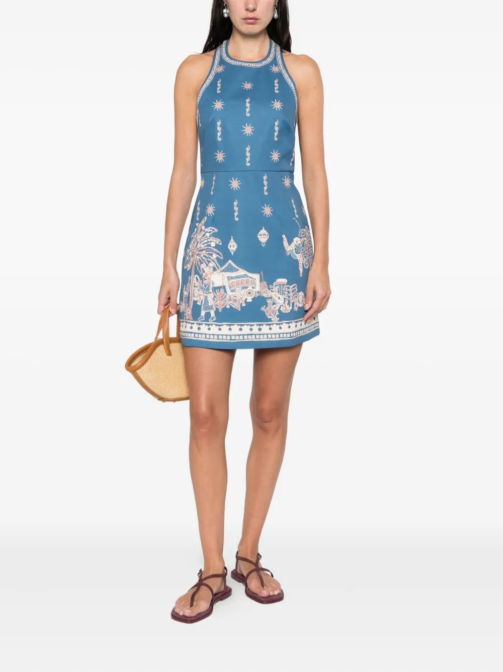 ALEMAIS robe courte Acacia à col noué | Robes de jour | Image 2