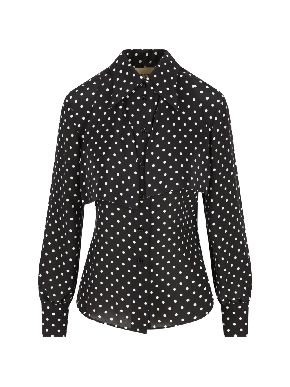 Valentino Garavani Plusdepoise blouse met knopen Zwart