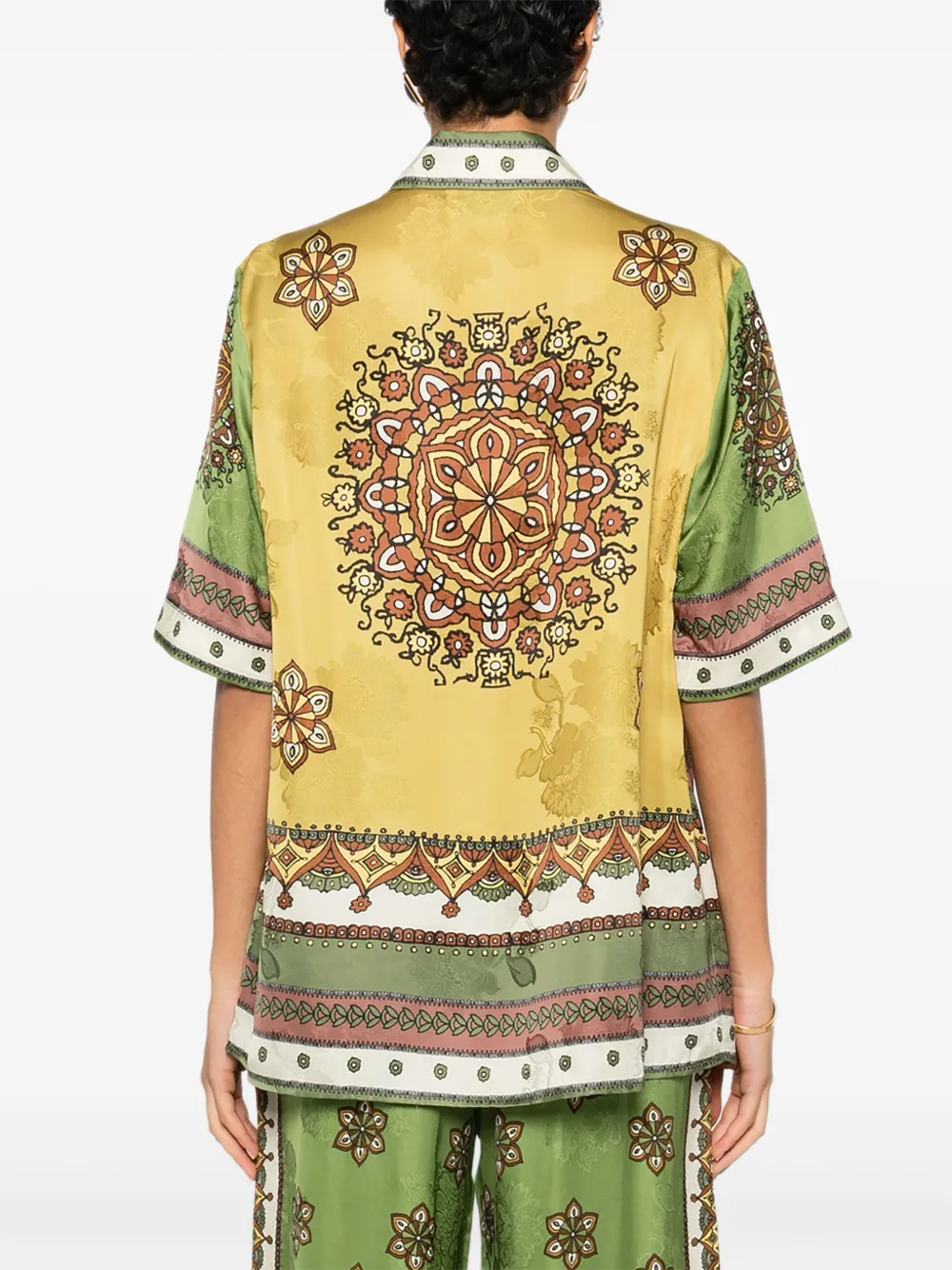 ALEMAIS Contina blouse met bloemenprint Groen