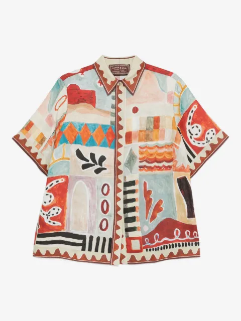 ALEMAIS Michelle abstract-print shirt