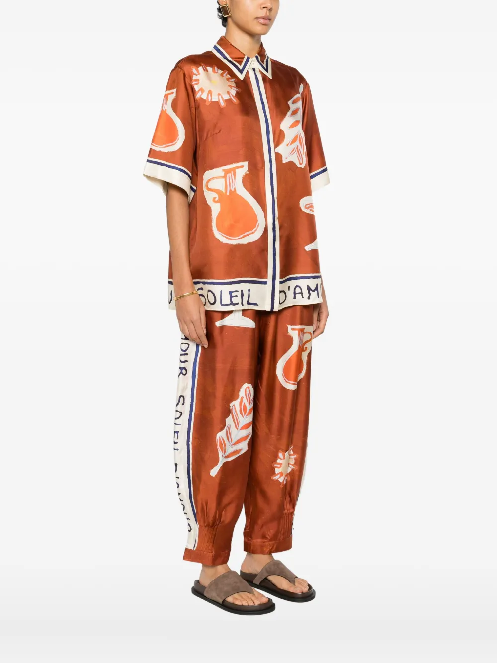 Alemais Shirts Brown In Brown