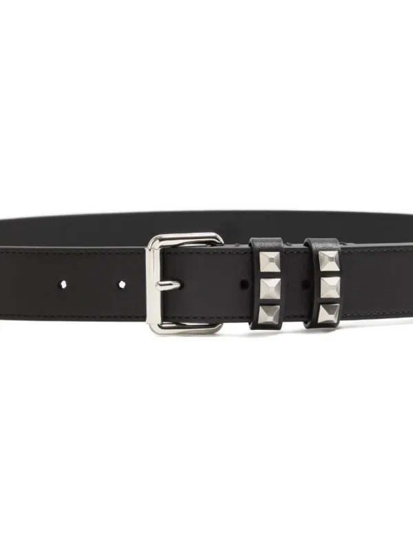 Valentino Garavani Flaneuse Studded Leather Belt | Black  display picture 1