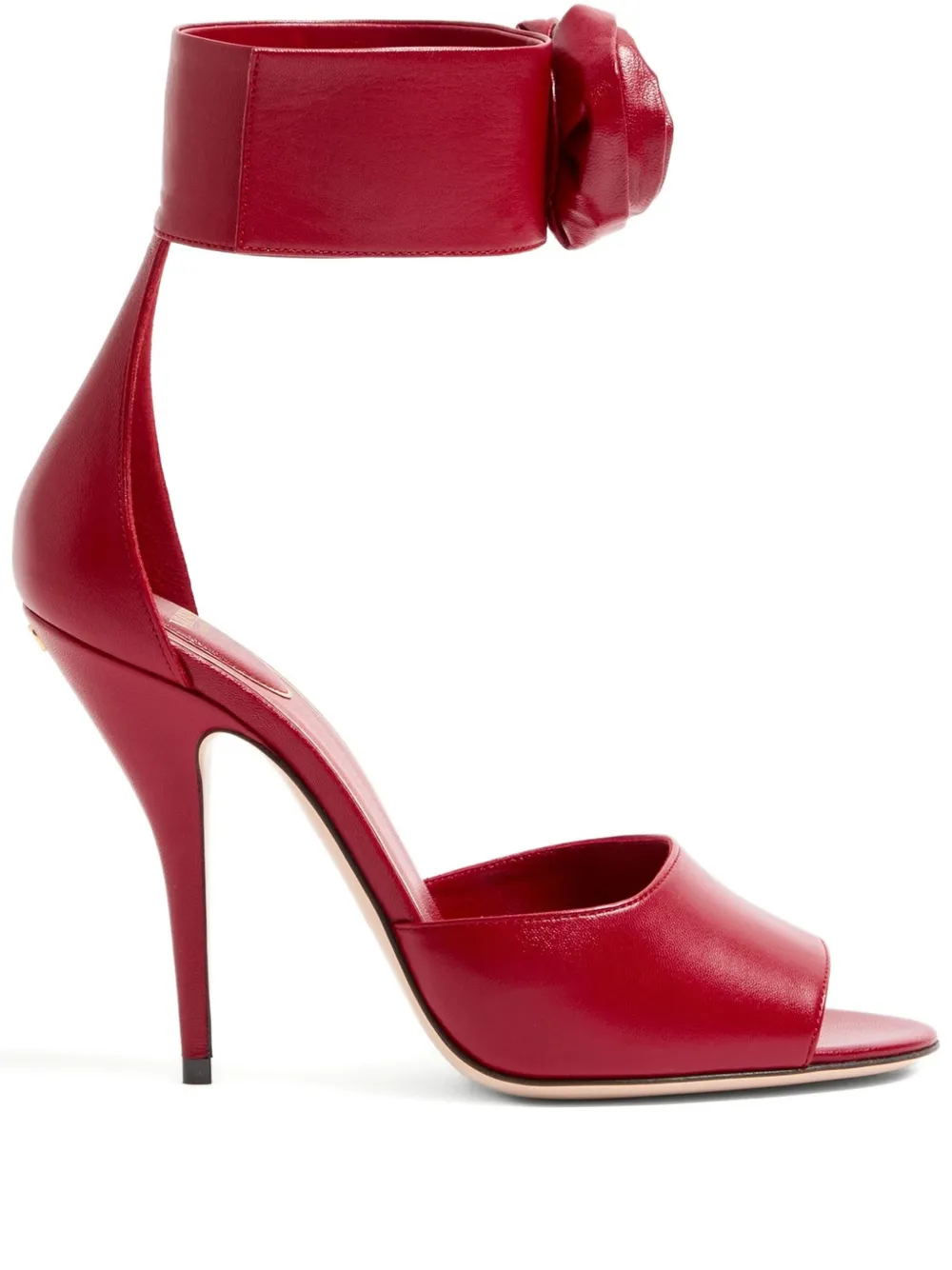 Valentino Garavani 105 mm Drip Rose sandalen verfraaid met kristallen Rood