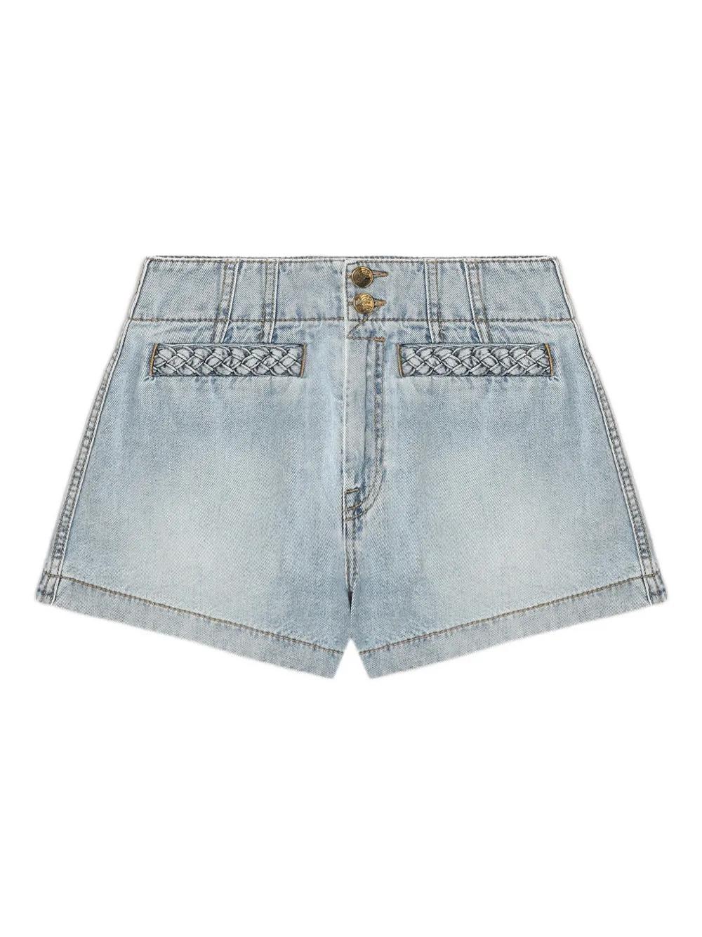 Zimmermann Skylark Shorts In Blue