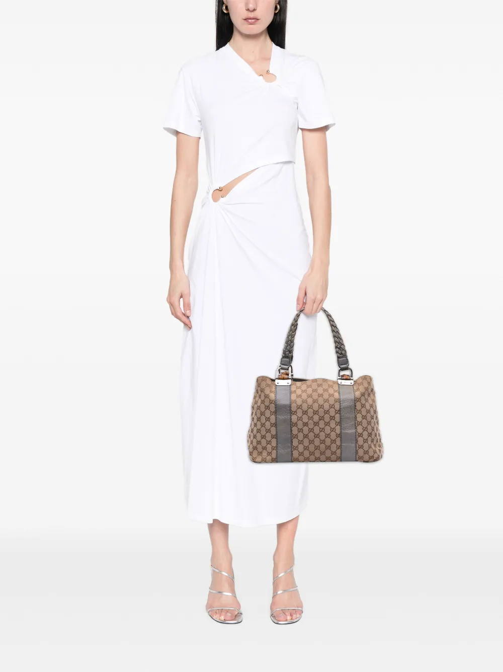 Gucci Pre-Owned 2016-2025 GG Canvas Bamboo Libeccio tote bag | Pre-Owned | Image 2