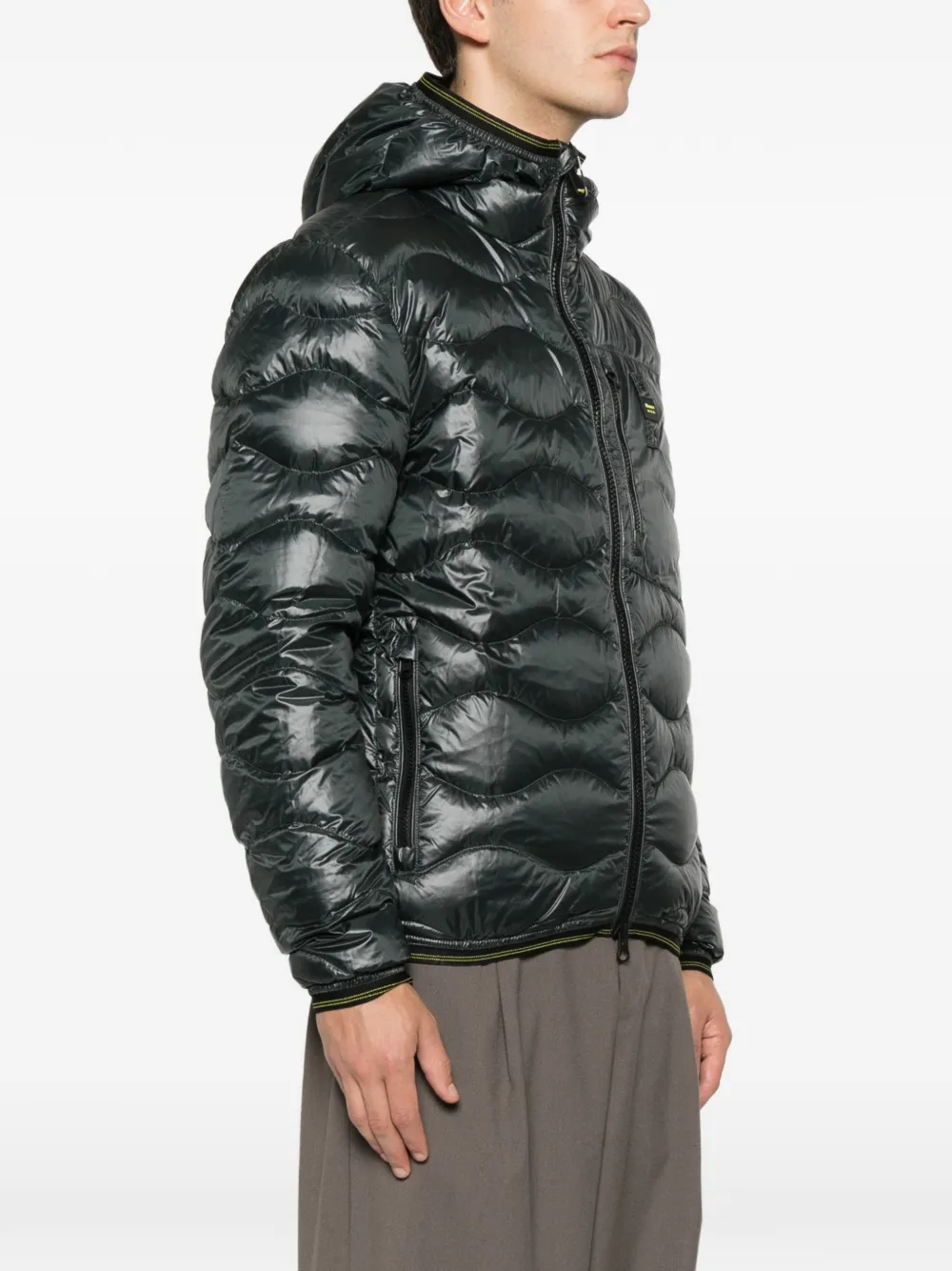 Blauer hooded quilted jacket Groen