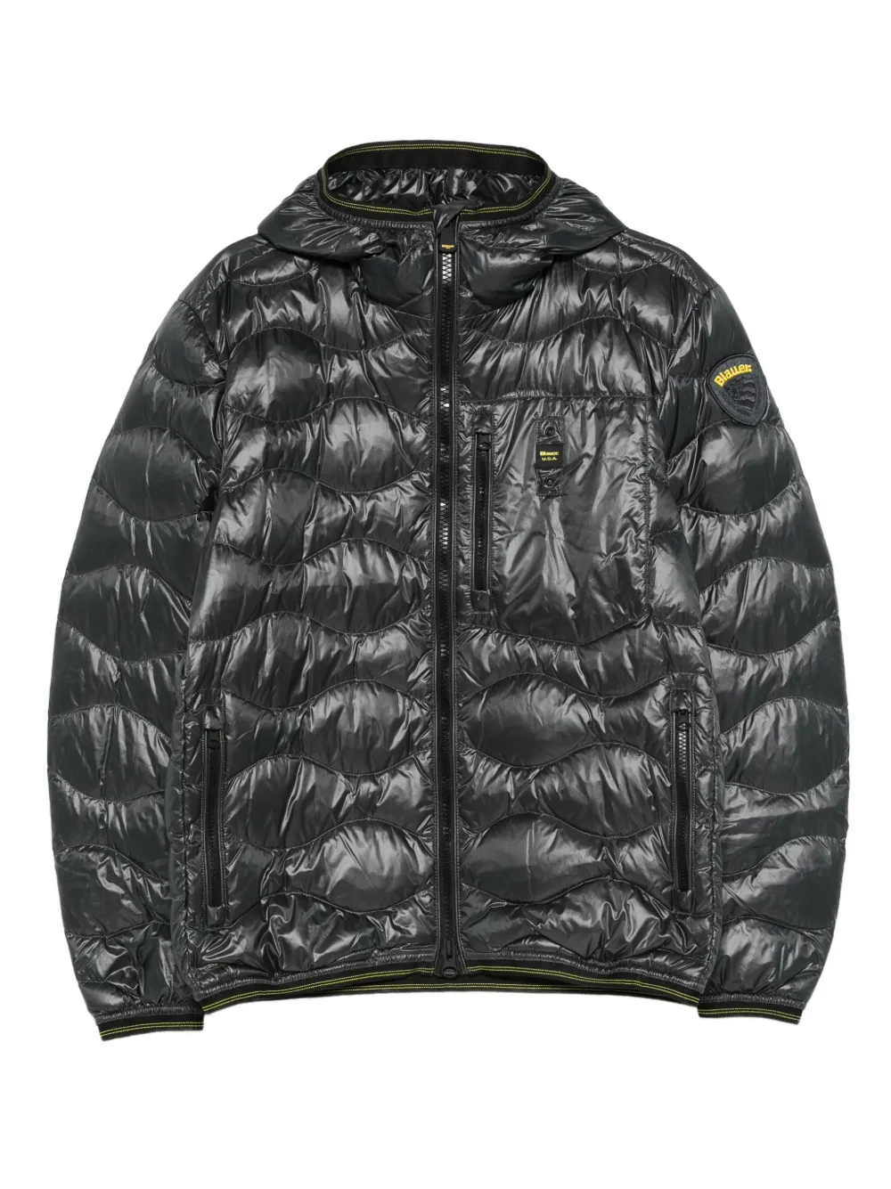 Blauer hooded quilted jacket | Green | Image 1