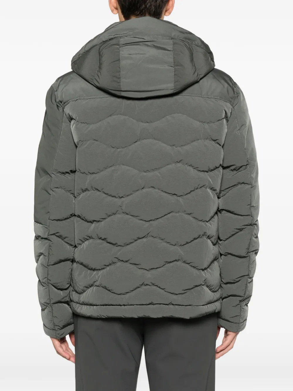 Blauer hooded quilted jacket Groen