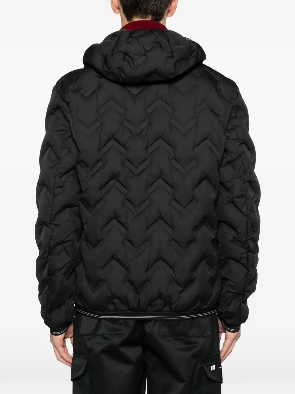 Blauer hooded quilted jacket Zwart