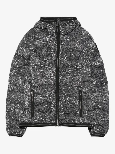 Blauer Camelia hooded floral coat