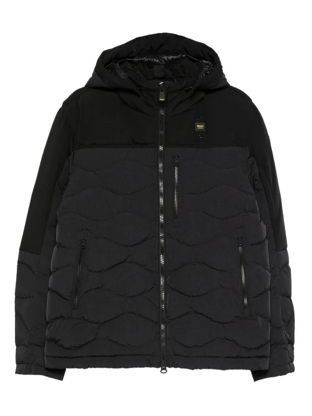 Blauer hooded quilted jacket | Black | Image 1
