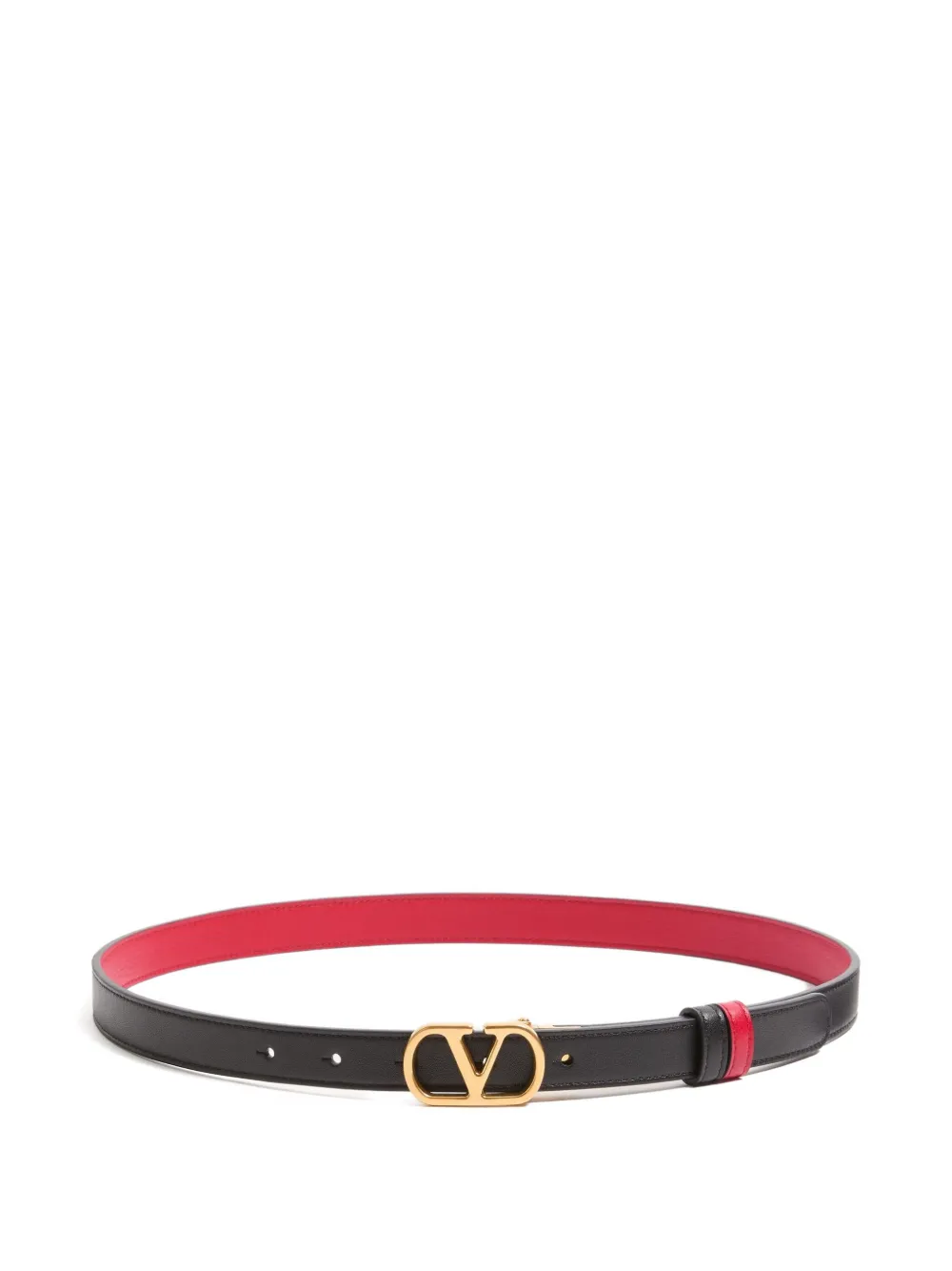 Valentino Garavani Vlogo Signature Reversible Belt In Black