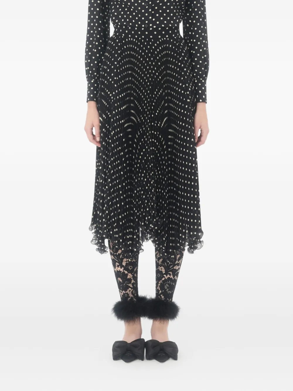 Valentino Asymmetrical Plusdepois Midi Skirt In Multi